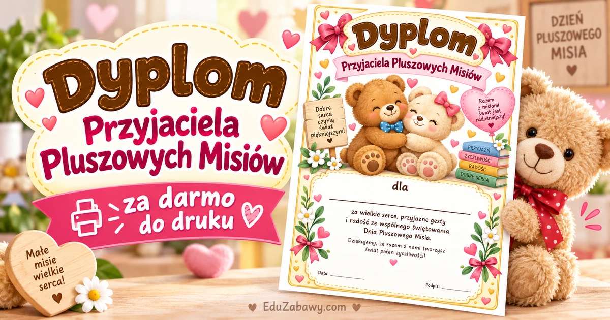 Dyplom Przyjaciela Pluszowych Misiów