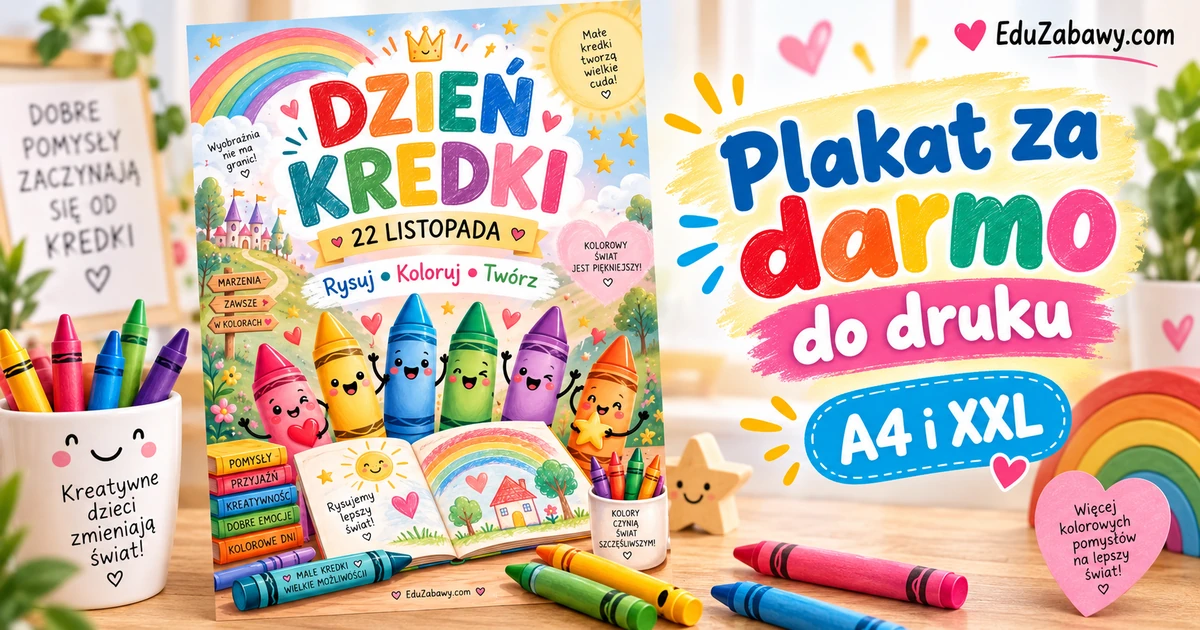 Kredki i tęcza
