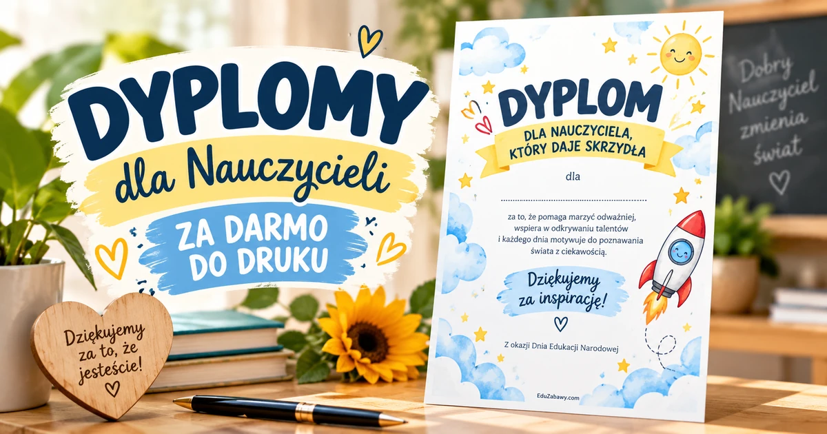 Dyplom „Dla Nauczyciela, który daje skrzydła”