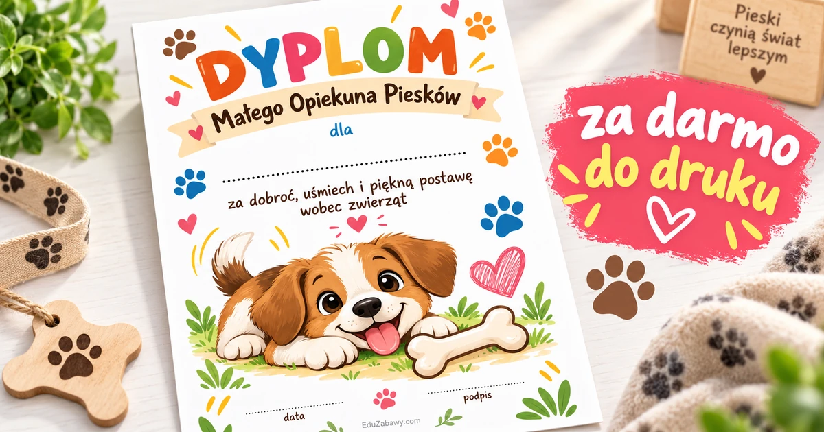 Dyplom Małego Opiekuna Piesków