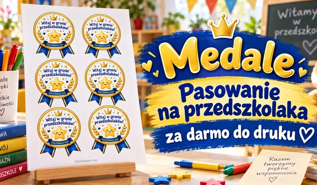 Odznaki/medale: Witaj w gronie przedszkolaków!