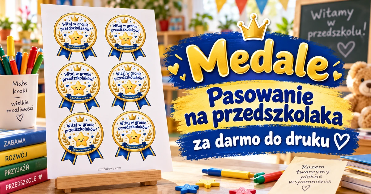 Odznaki/medale: Witaj w gronie przedszkolaków!