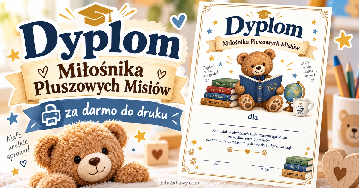 Dyplom Miłośnika Pluszowych Misiów
