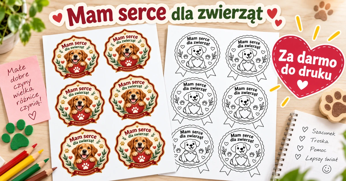 Medale i odznaki: Mam serce dla zwierząt