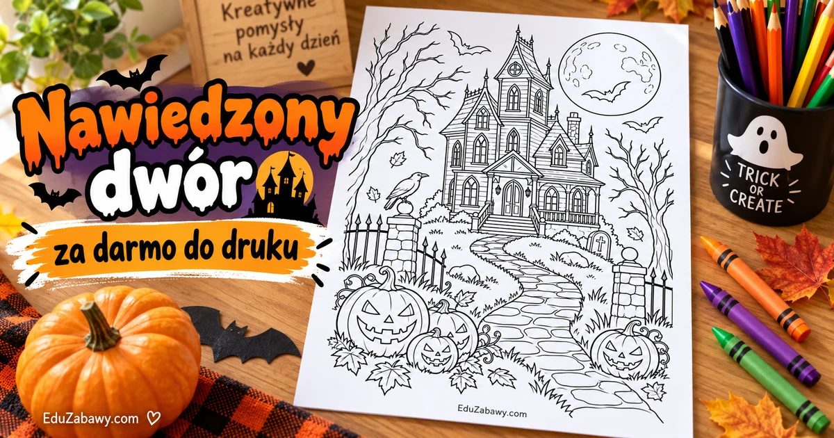 Kolorowanka: Nawiedzony dwór