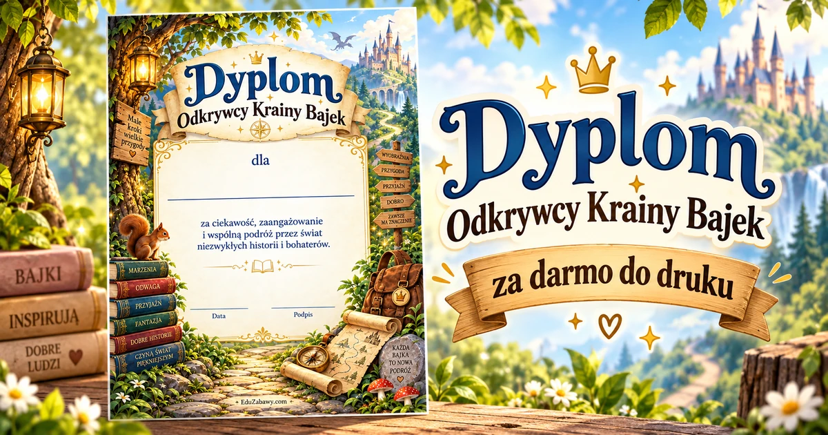 Dyplom Odkrywcy Krainy Bajek