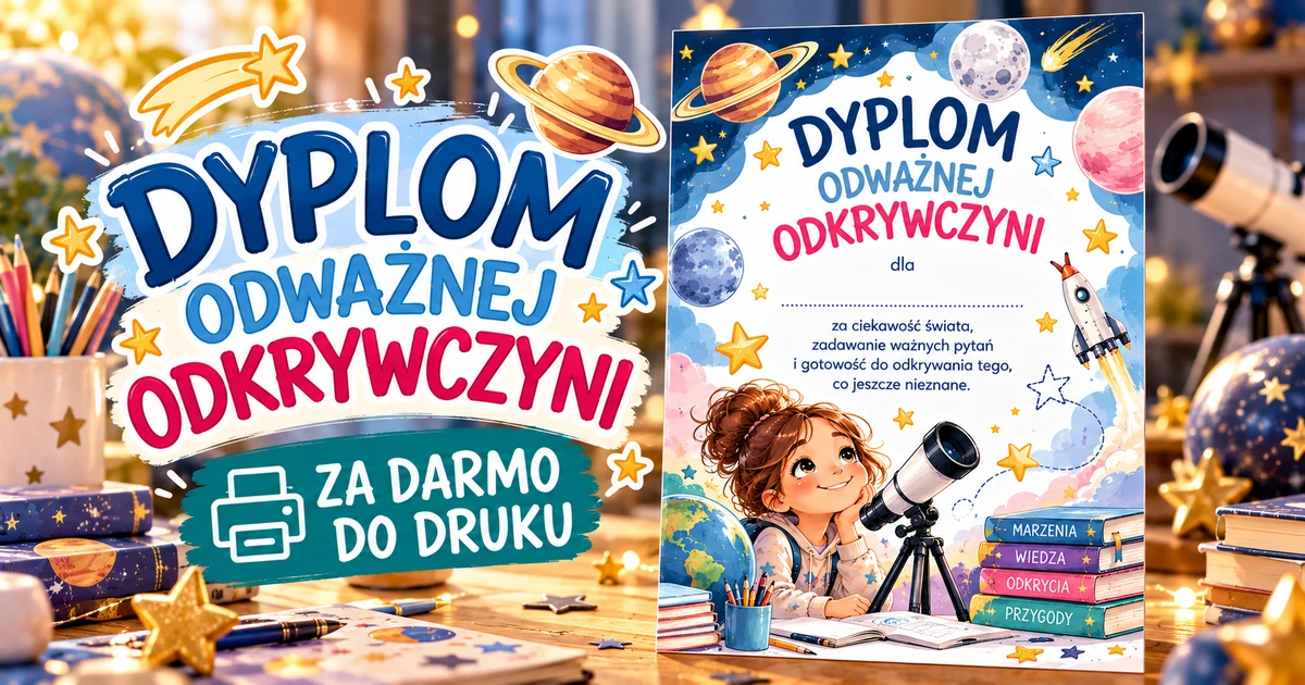 Dyplom Odważnej Odkrywczyni