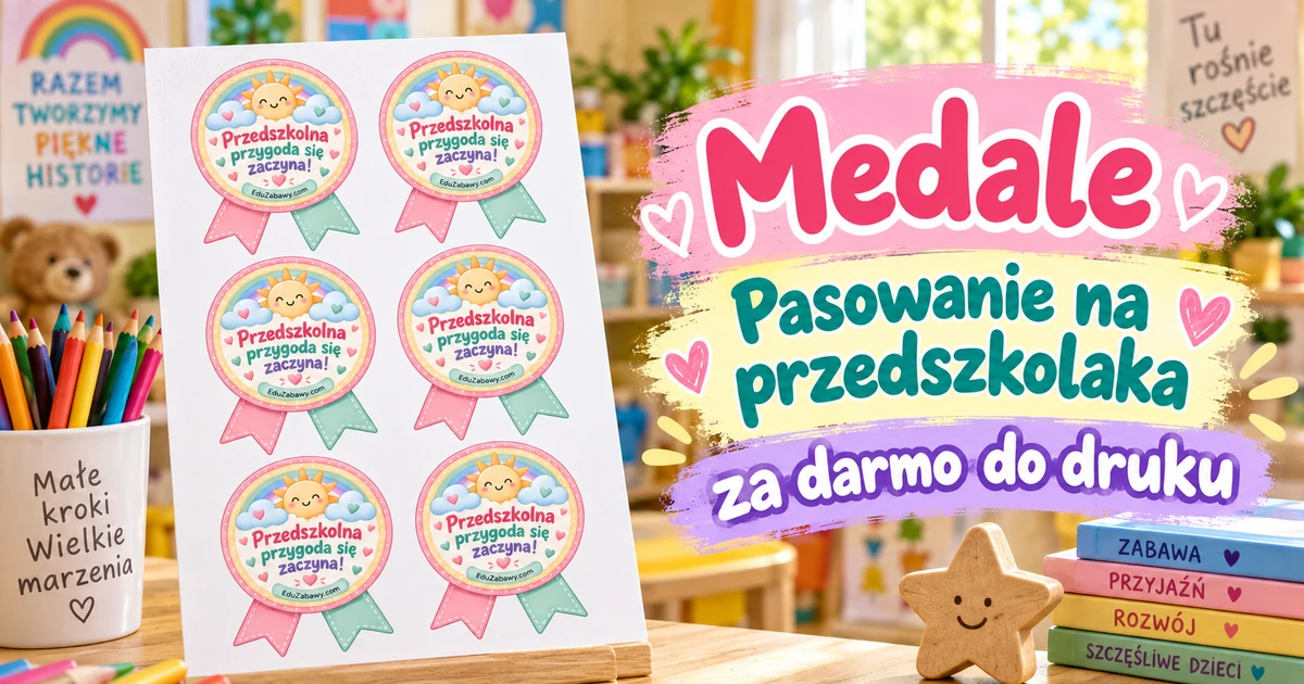 Odznaki/medale: Przedszkolna przygoda się zaczyna!