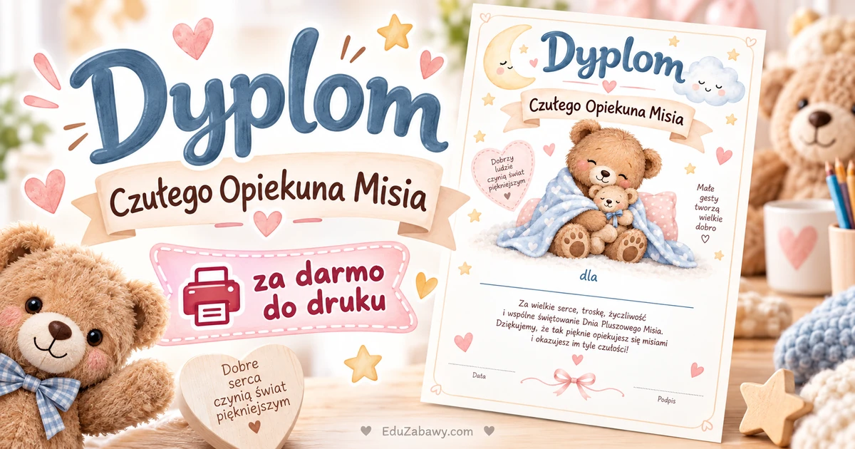 Dyplom Czułego Opiekuna Misia