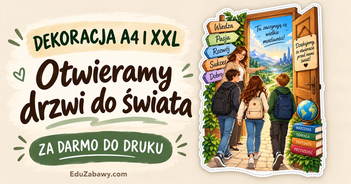 Dekoracja A4 i XXL: Otwieramy drzwi do świata