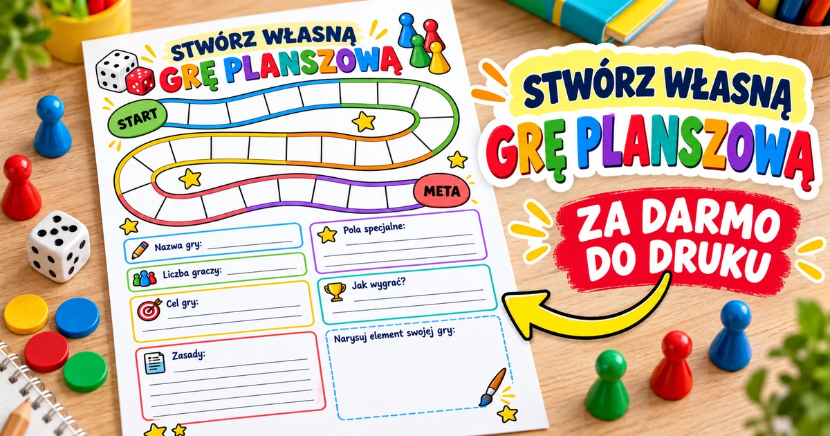 Stwórz własną grę planszową – karta pracy