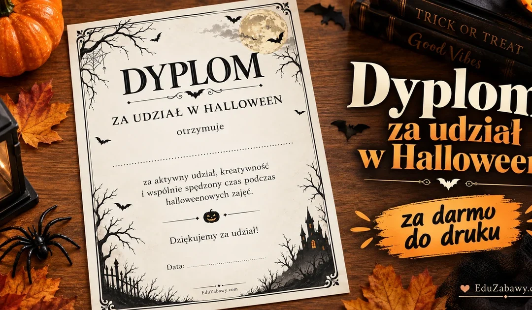 Dyplom za udział w Halloween