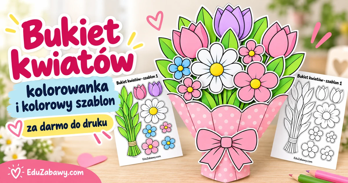 Praca plastyczna: Bukiet kwiatów z papieru