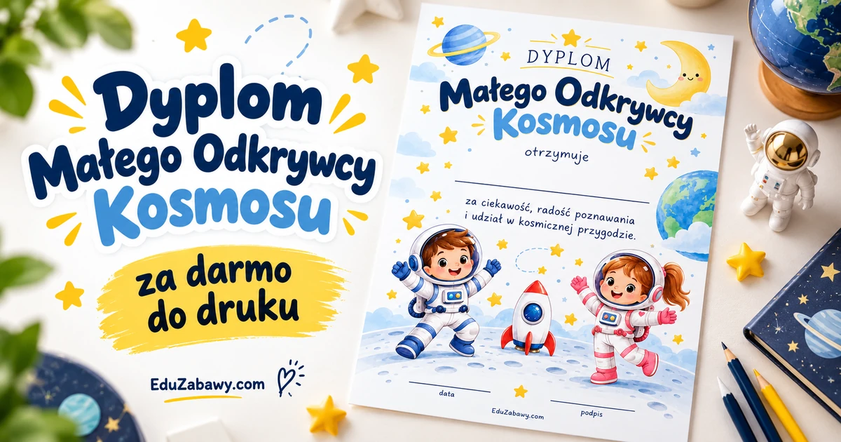 Dyplom Małego Odkrywcy Kosmosu