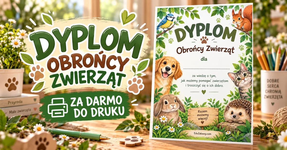 Dyplom Obrońcy Zwierząt
