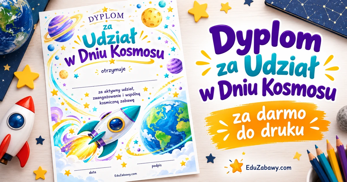 Dyplom za Udział w Dniu Kosmosu