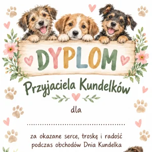 Dyplomy na dzień kundelka do druku