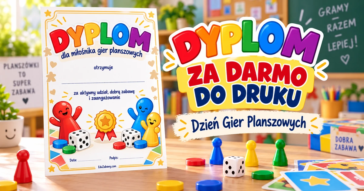 Dyplom dla miłośnika gier planszowych