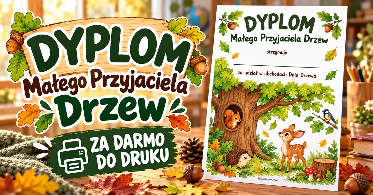 Dyplom Małego Przyjaciela Drzew