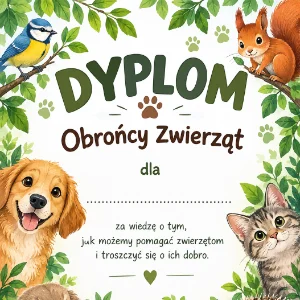 Dyplomy na Światowy Dzień Zwierząt