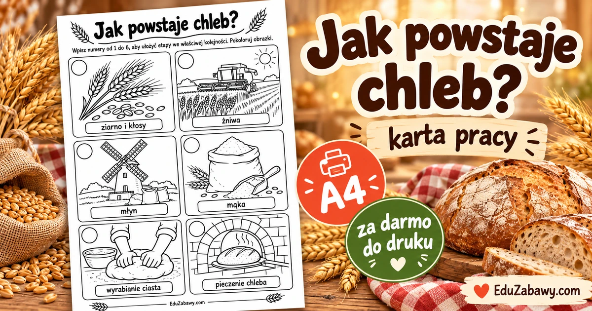 Karta pracy: Jak powstaje chleb?