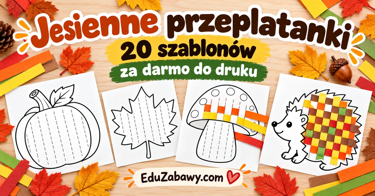 Praca plastyczna: Jesienne przeplatanki