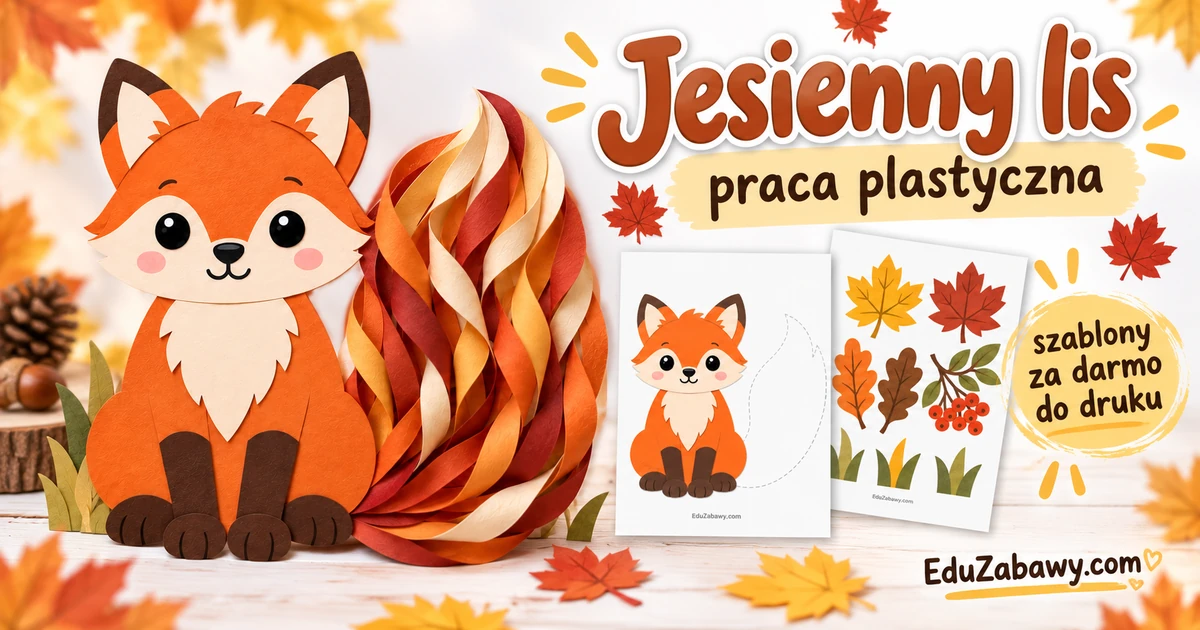 Praca plastyczna: Jesienny Lis