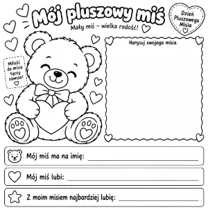 KartyMisiowe Karty pracy na Dzień Pluszowego Misia