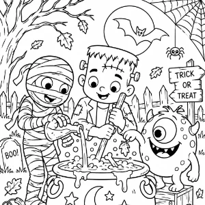 Kolorowanki na Halloween do druku