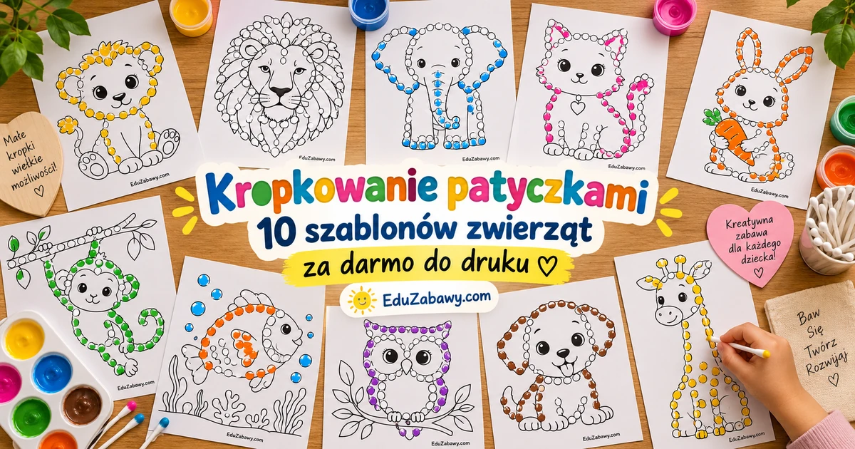 Kropkowanie patyczkami – zwięrzeta