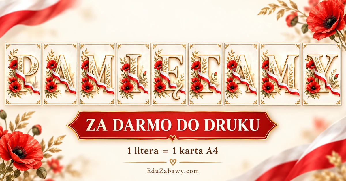 Napis „PAMIĘTAMY” na 11 listopada