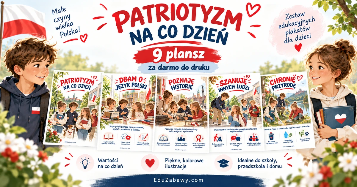 Plansze dydaktyczne: Patriotyzm na co dzień