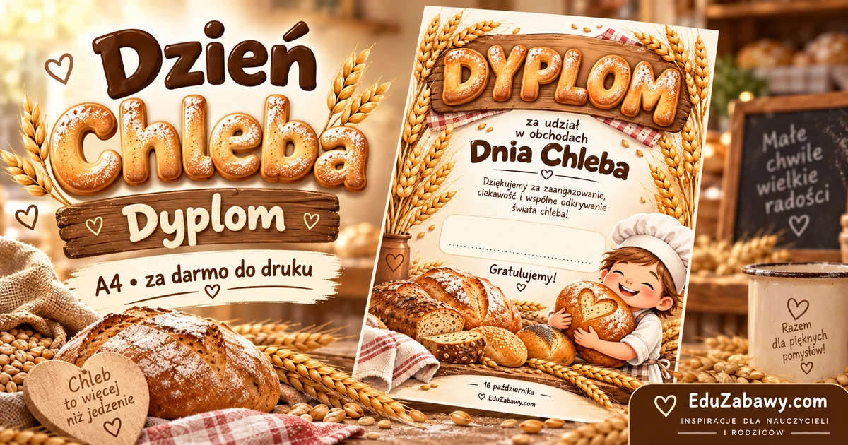 Dyplom za udział w obchodach Dnia Chleba