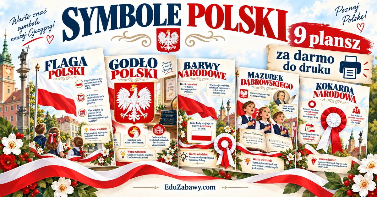 Plansze dydaktyczne: Symbole Polski