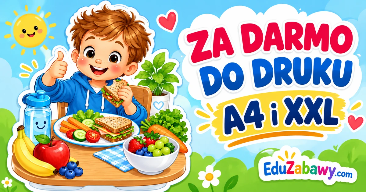 Dekoracja A4 i XXL: Zdrowe śniadanie