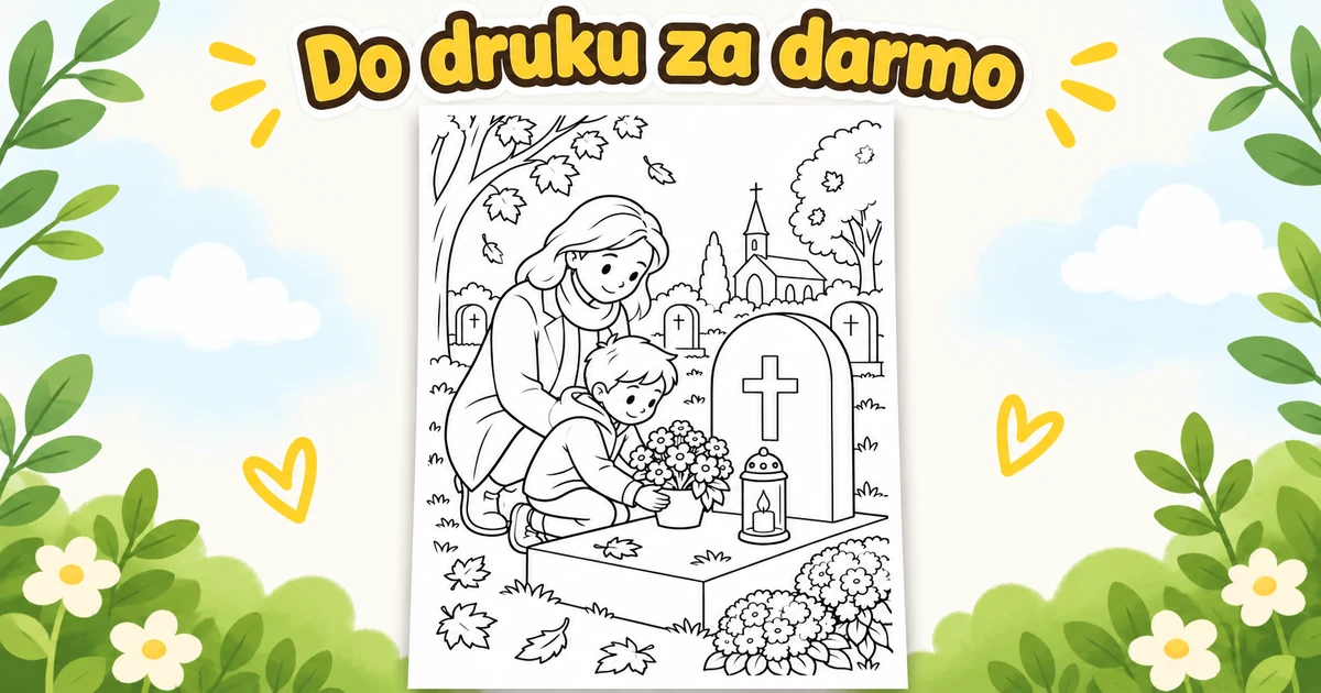 Kolorowanka: Pamiętamy o bliskich